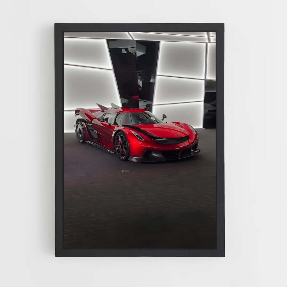 Poster Jesko In Red – affiche Koenigsegg (vue 2)